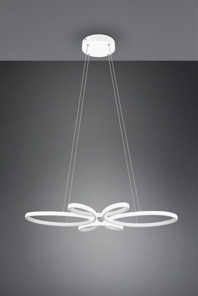 TRIO Leuchten LED Pendelleuchte FLY, Hängelampe LED 32W 3900 Lumen kaltweiß 4000K 3-Stufen dimmbar, Dimmfunktion, LED fest integriert, Kaltweiß, höhenverstellba – Bild 2 von 5