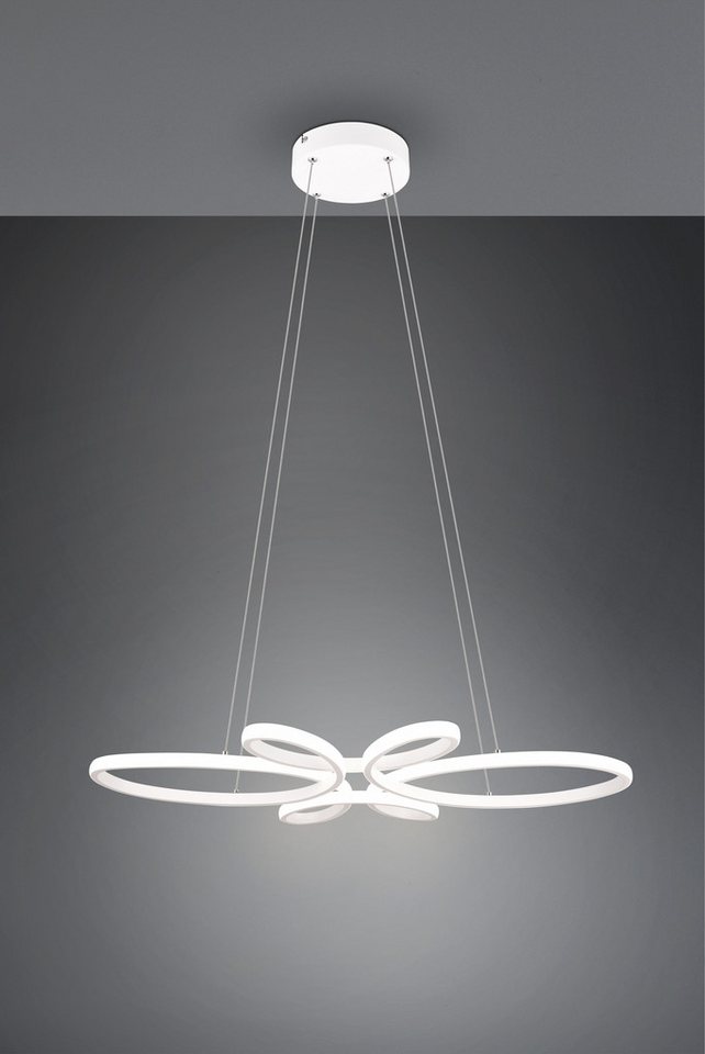 TRIO Leuchten LED Pendelleuchte FLY, Hängelampe LED 32W 3900 Lumen kaltweiß 4000K 3-Stufen dimmbar, Dimmfunktion, LED fest integriert, Kaltweiß, höhenverstellba – Bild 3 von 5