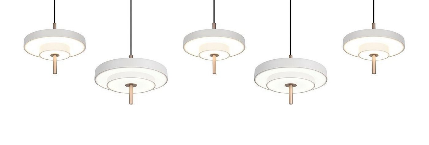 TRIO Leuchten LED Pendelleuchte KEATON, 5-flammig, Braun, Grau, Metall, Anpassung der Farbtemperatur, Dimmfunktion, LED fest integriert, Extra-Warmweiß, Kaltwei – Bild 5 von 5