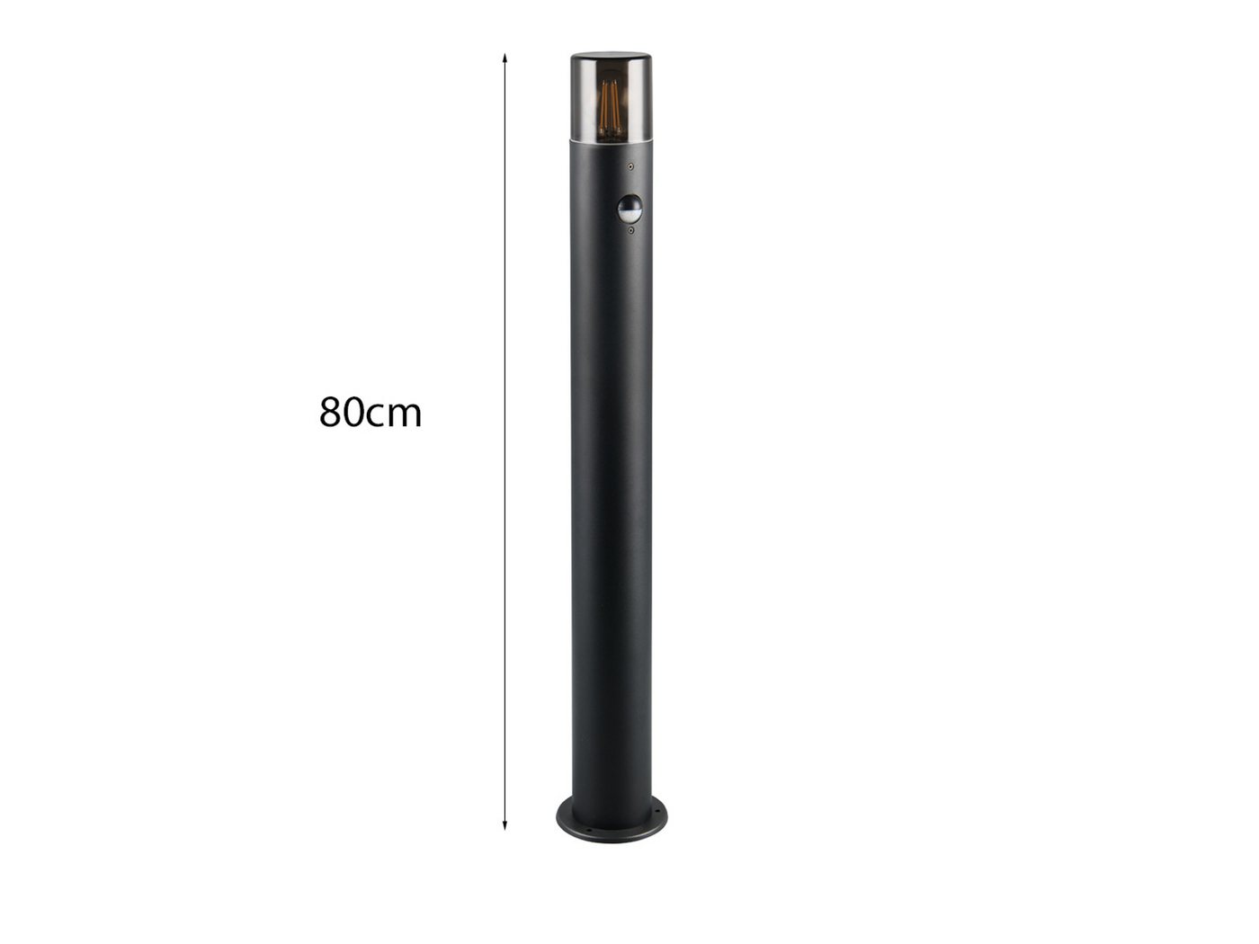 TRIO Leuchten LED Pollerleuchte, Bewegungsmelder, LED wechselbar, Warmweiß, Wegbeleuchtung, Ideen Garten-Beleuchtung, Terrassenleuchte, Höhe 80cm – Bild 4 von 5