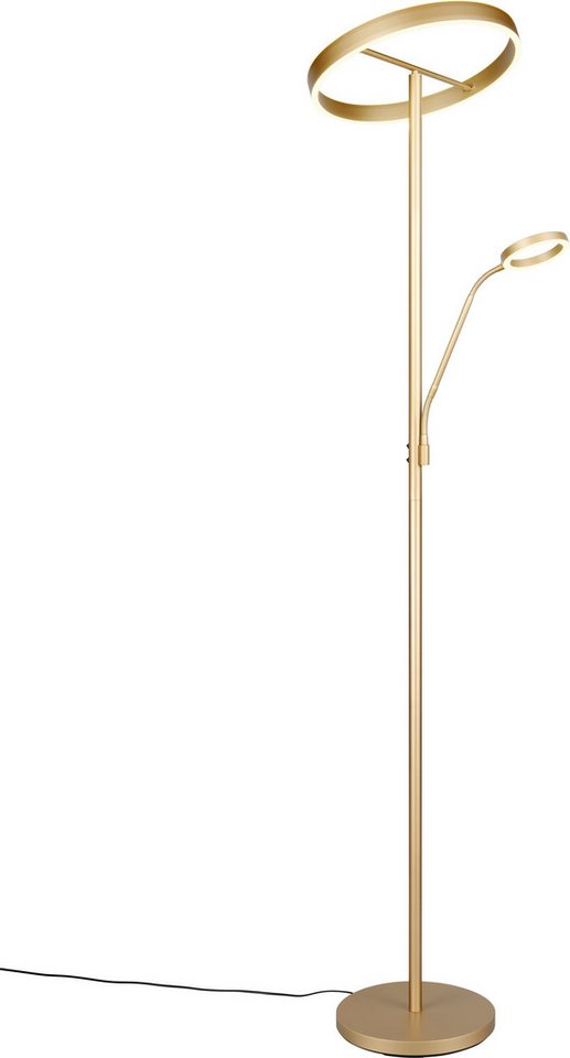 TRIO Leuchten LED Stehlampe WILLIS, Stehleuchte mit Lesearm, Touch Dimmer, CCT 2700-3200-4000K, Dimmfunktion, Lesearm, getrennt schaltbar, LED fest integriert,  – Bild 3 von 5