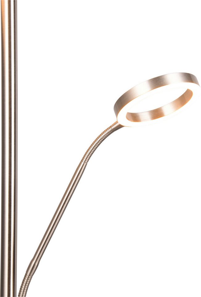 TRIO Leuchten LED Stehlampe WILLIS, Stehleuchte mit Lesearm, Touch Dimmer, CCT 2700-3200-4000K, Dimmfunktion, Lesearm, getrennt schaltbar, LED fest integriert,  – Bild 5 von 5