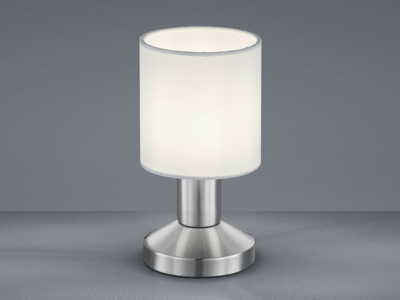 TRIO Leuchten LED Tischleuchte, ohne Leuchtmittel, 2er Set kleine Nachttisch-lampe mit Touch-funktion Fensterbank H: 18cm – Bild 3 von 5