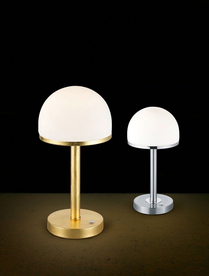 TRIO Leuchten LED Tischleuchte Berlin, Dimmfunktion, LED fest integriert, Warmweiß, Tischlampe mit 4 fach TOUCH-Dimmer in modernem Design – Bild 2 von 5