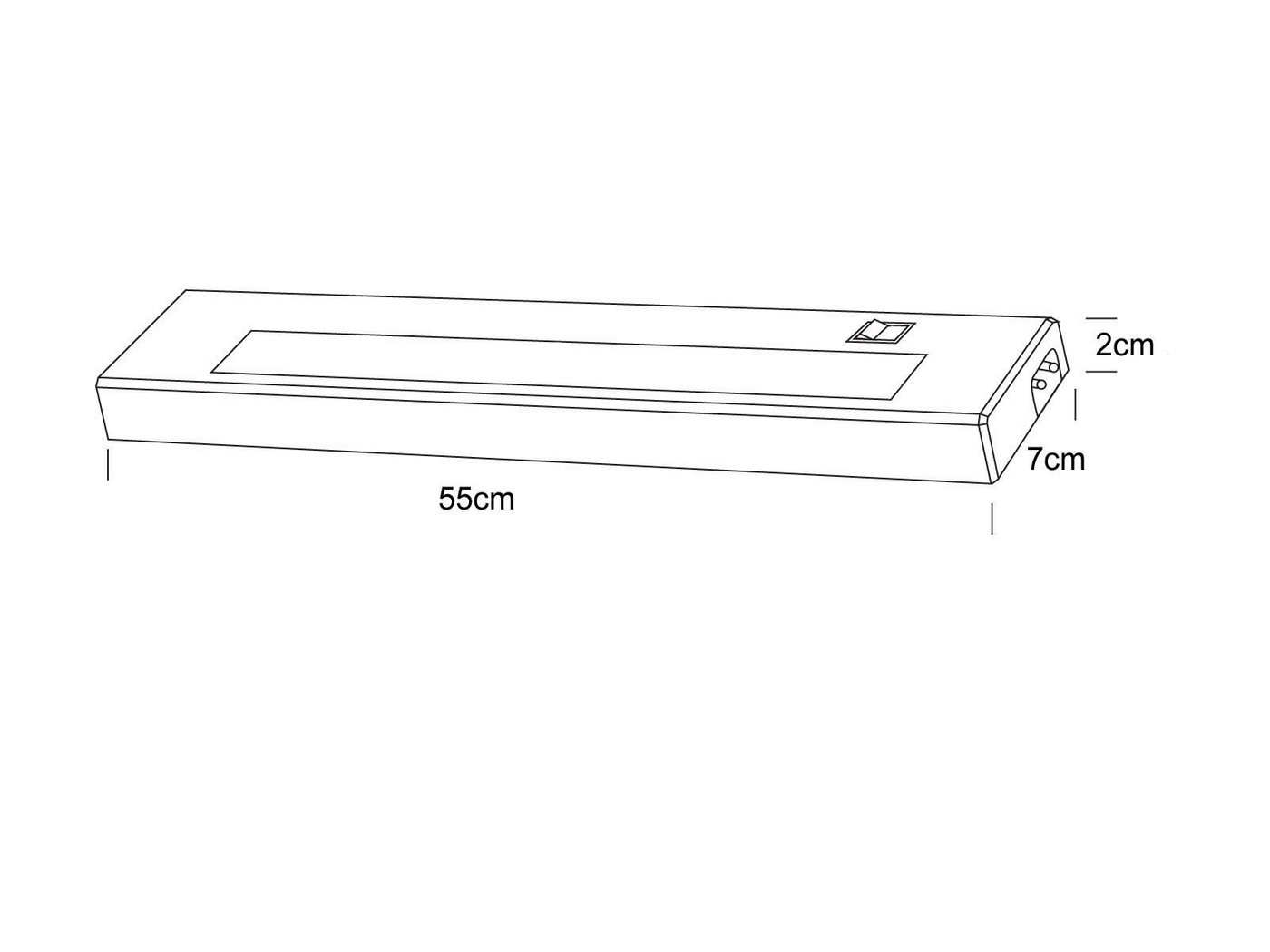 TRIO Leuchten LED Unterbauleuchte, 230V Direktanschluss, LED fest integriert, Warmweiß, 2er SET Unterbau-Leisten Küchenbeleuchtung, Unterbaulichter Küche 55cm – Bild 3 von 5