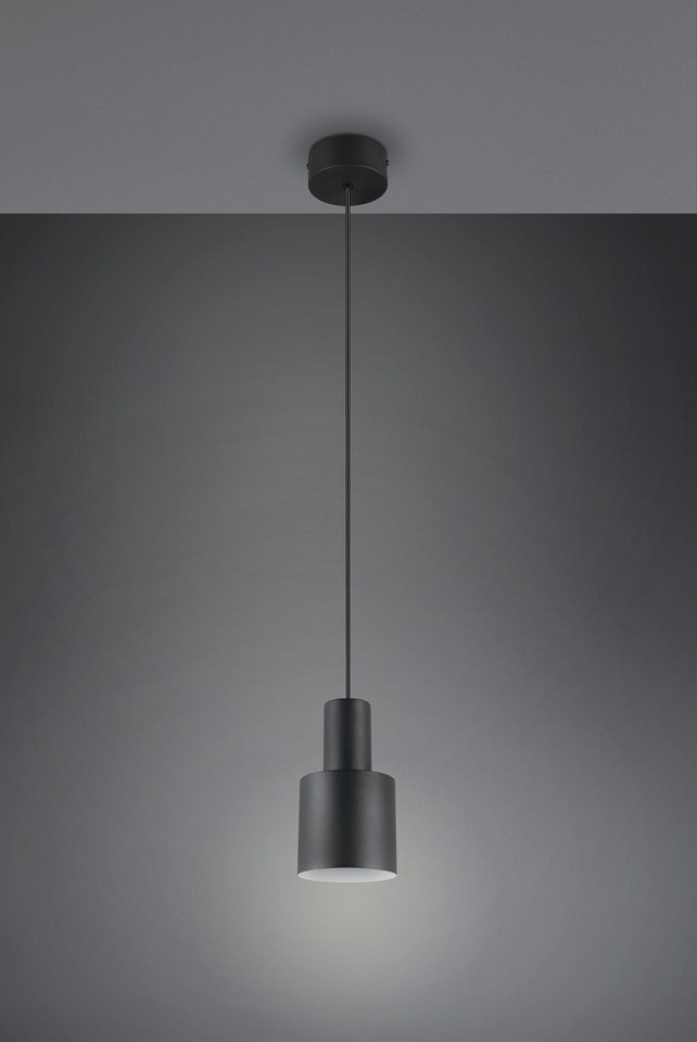 TRIO Leuchten Pendelleuchte AGUDO, Hängelampe 1-flammig, exkl 1xE27 max 10W, höhenverstellbar, Leuchtmittel wechselbar, warmweiß - kaltweiß, Hängelampe Ø 12cm,  – Bild 2 von 5