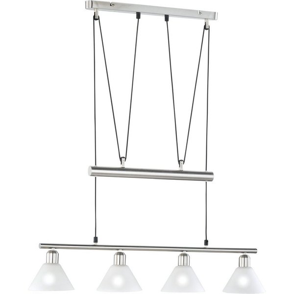 TRIO Leuchten Pendelleuchte Stamina, Seilzugmechanismus, ohne Leuchtmittel, Hängeleuchte, Hängelampe, höhenverstellbar