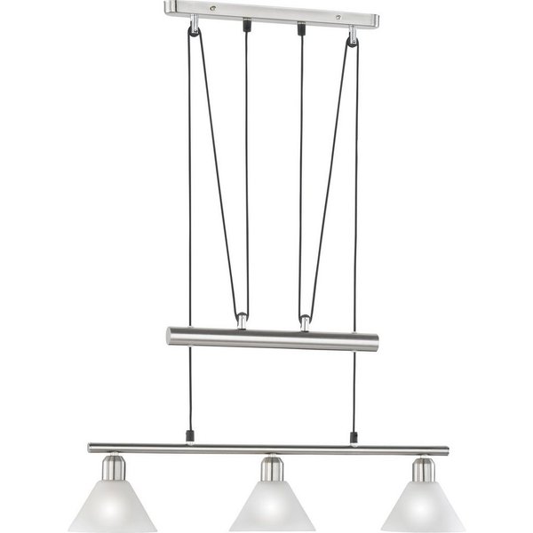 TRIO Leuchten Pendelleuchte Stamina, Seilzugmechanismus, ohne Leuchtmittel, Hängeleuchte, Hängelampe, höhenverstellbar