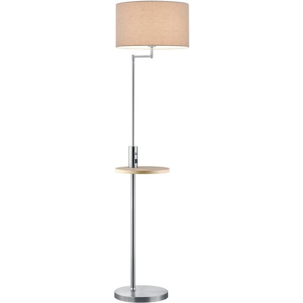 TRIO Leuchten Stehlampe Claas, USB-Anschluss mit Ladefunktion, ohne Leuchtmittel, schwenkbar, USB Anschluss mit Ladefunktion, Leuchtmittel tauschbar