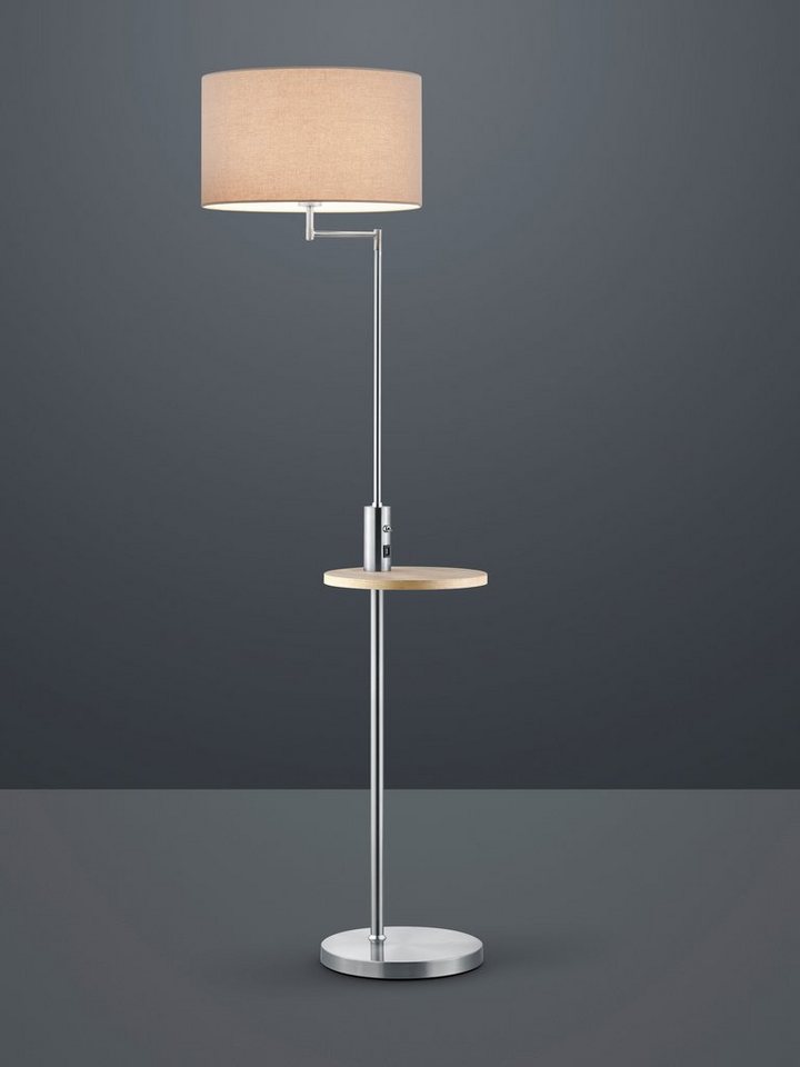 TRIO Leuchten Stehlampe Claas, USB-Anschluss mit Ladefunktion, ohne Leuchtmittel, schwenkbar, USB Anschluss mit Ladefunktion, Leuchtmittel tauschbar – Bild 4 von 5