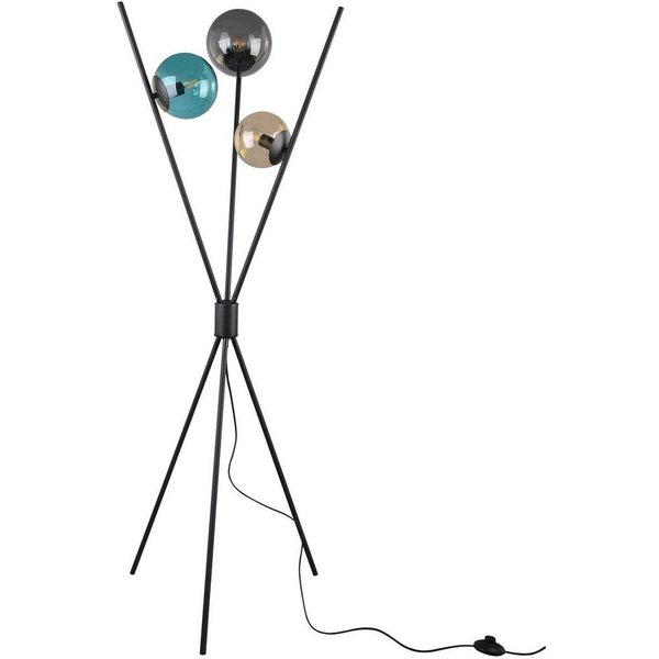 TRIO Leuchten Stehlampe Lance, ohne Leuchtmittel, Fußschalter, Leuchtmittel tauschbar