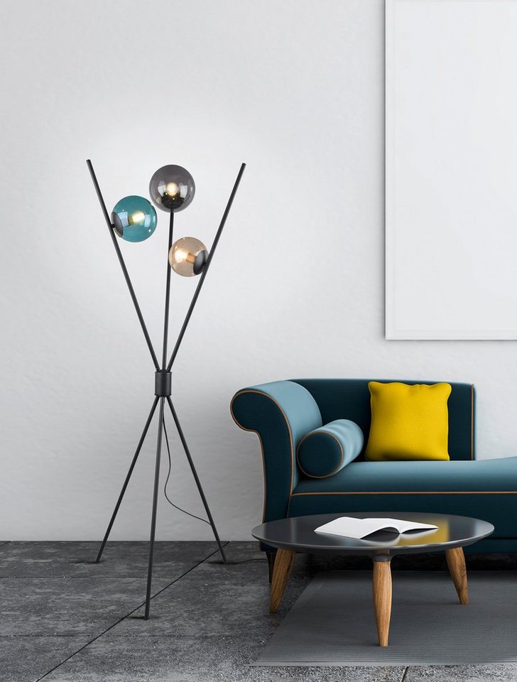 TRIO Leuchten Stehlampe Lance, ohne Leuchtmittel, Fußschalter, Leuchtmittel tauschbar – Bild 2 von 5
