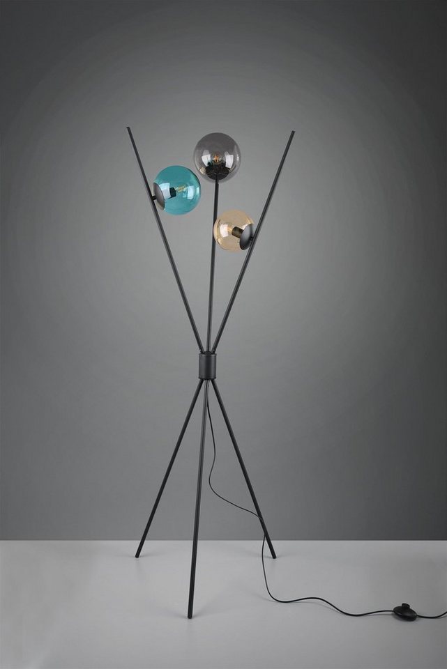 TRIO Leuchten Stehlampe Lance, ohne Leuchtmittel, Fußschalter, Leuchtmittel tauschbar – Bild 3 von 5