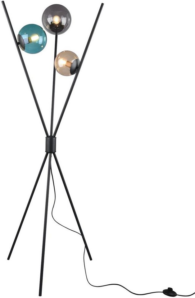 TRIO Leuchten Stehlampe Lance, ohne Leuchtmittel, Fußschalter, Leuchtmittel tauschbar – Bild 5 von 5