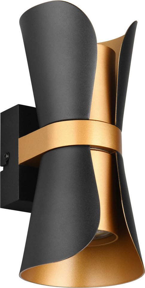 TRIO Leuchten Wandleuchte COAT, up-and-down Wandlampe exkl 2x GU10 max 10W, zweifarbig, Leuchtmittel wechselbar, warmweiß - kaltweiß, moderne Design Wandleuchte – Bild 3 von 5