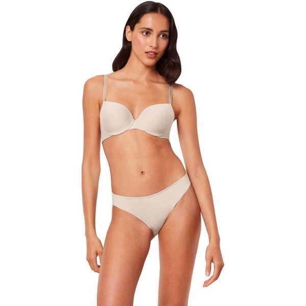 Triumph Balconette-BH Pure Micro nahezu unsichtbar, geformte Cups, Microfaser, wattiert