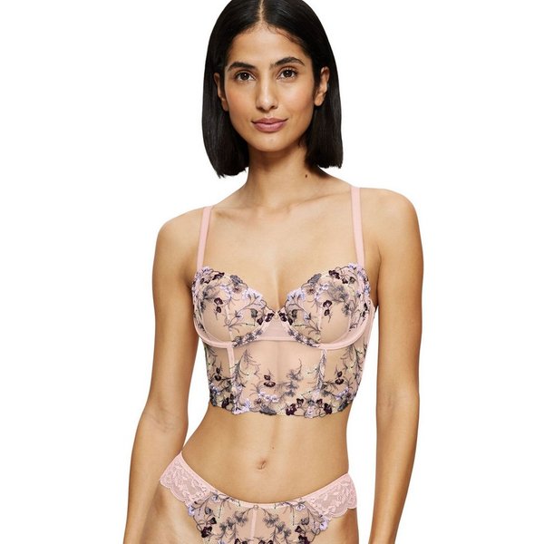Triumph Longline-BH Sensual Spotlight Wired Corset mit Stickerei und floraler Spitze
