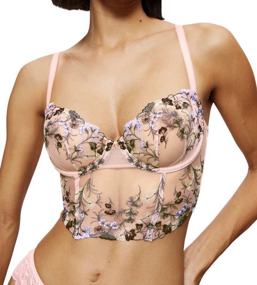 Triumph Longline-BH Sensual Spotlight Wired Corset mit Stickerei und floraler Spitze – Bild 3 von 5