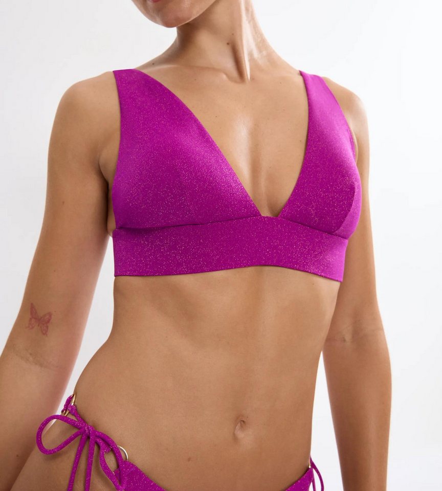 Triumph Triangel-Bikini-Top Summer Sunset P, weicher Lurex – Bild 3 von 5