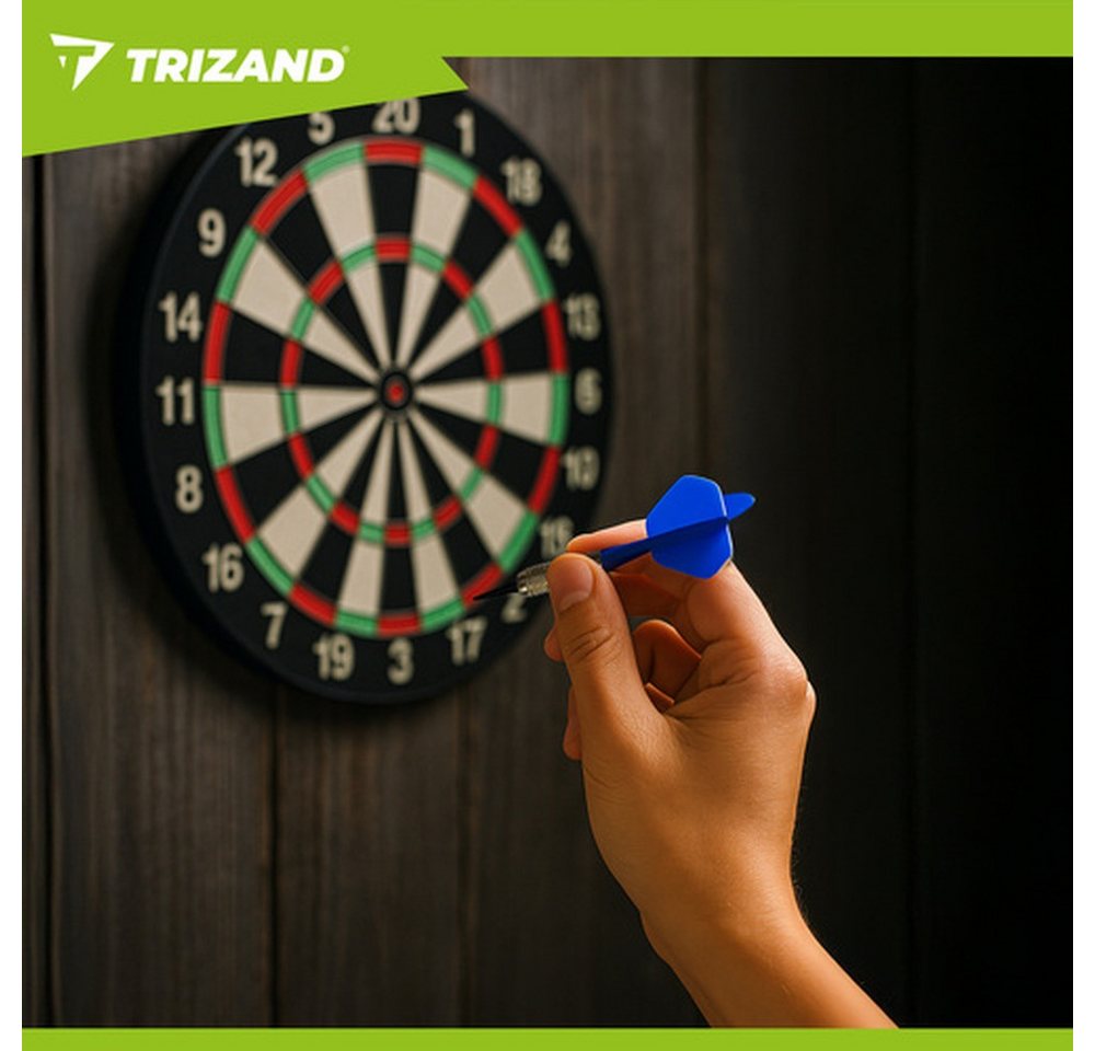 Trizand Dartpfeil Darts-Set Spitzen Flights, Mit 18 g Gewicht optimal ausbalanciert, sorgt für präzise Würfe – Bild 5 von 5