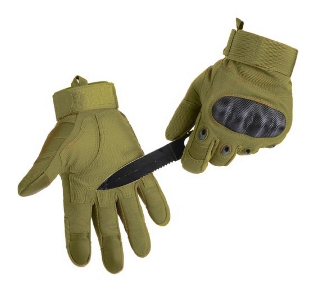 Trizand Multisporthandschuhe Taktische Sporthandschuhe Outdoor Handschuhe Survival Camping (1 Paar Taktische Handschuhe für vielseitige Anwendung, 2-St., Handsc – Bild 3 von 5