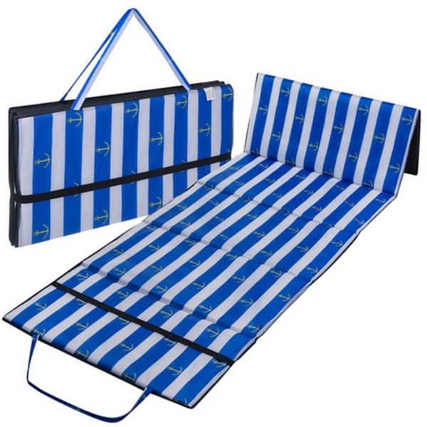 Trizand Strandmuschel Strandmatte Badematte, Personen: 1 (Spar-Set, 1 tlg., faltbar), wasserdichte Unterseite schützt Sie beim Entspannen