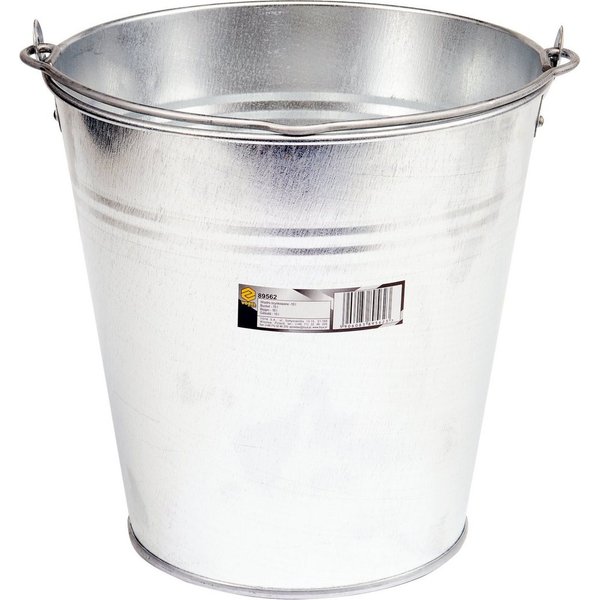 TRIZERATOP Baueimer Metalleimer Zinkeimer 5 - 15L, (Verzinkter Eimer 10 Liter, Verzinkter Eimer 10 Liter)
