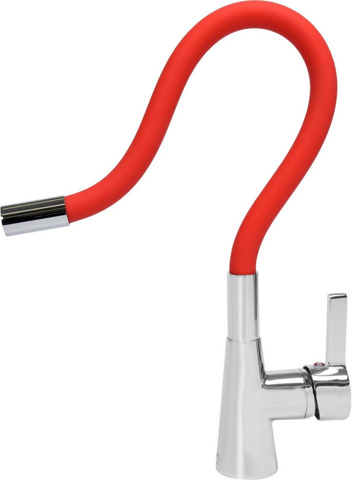 TRIZERATOP Küchenarmatur Küchenarmatur Flexible, rot, Wasserhahn, Spültischarmatur (Küchenarmatur Flexible, rot, Wasserhahn, Spültischarmatur, Küchenarmatur Fle – Bild 2 von 2