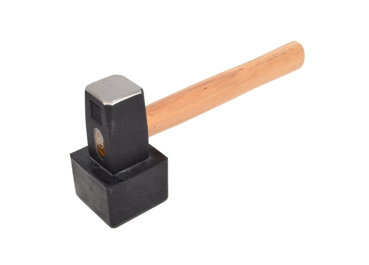 TRIZERATOP Plattenverlegehammer Pflasterhammer, Gummihammer 1,0 kg mit Gummiaufsatz 26 cm – Bild 2 von 3