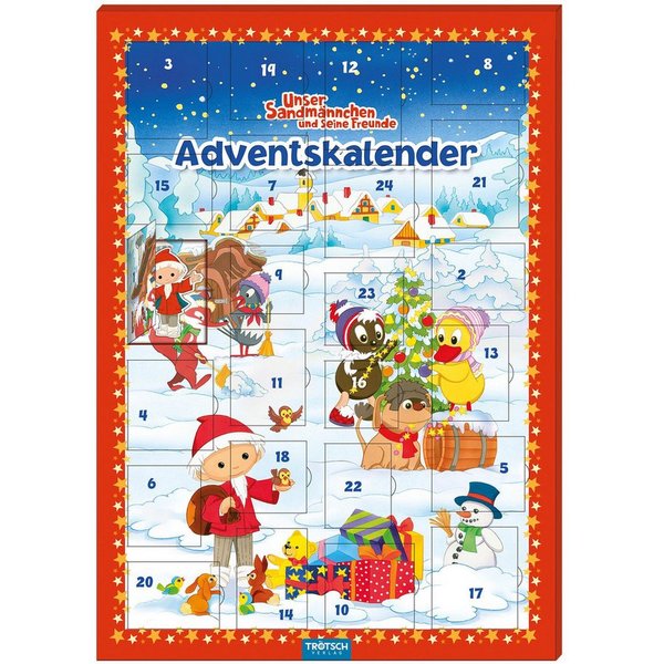 Trötsch Verlag Adventskalender Trötsch Unser Sandmännchen Magnet-Adventskalender Weihnachten