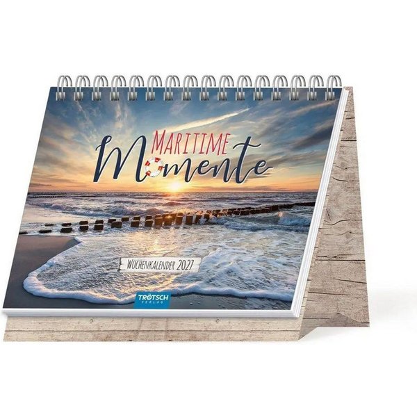 Trötsch Verlag Tischkalender TRÖTSCH - Aufstellwochenkalender Maritime Momente 2027