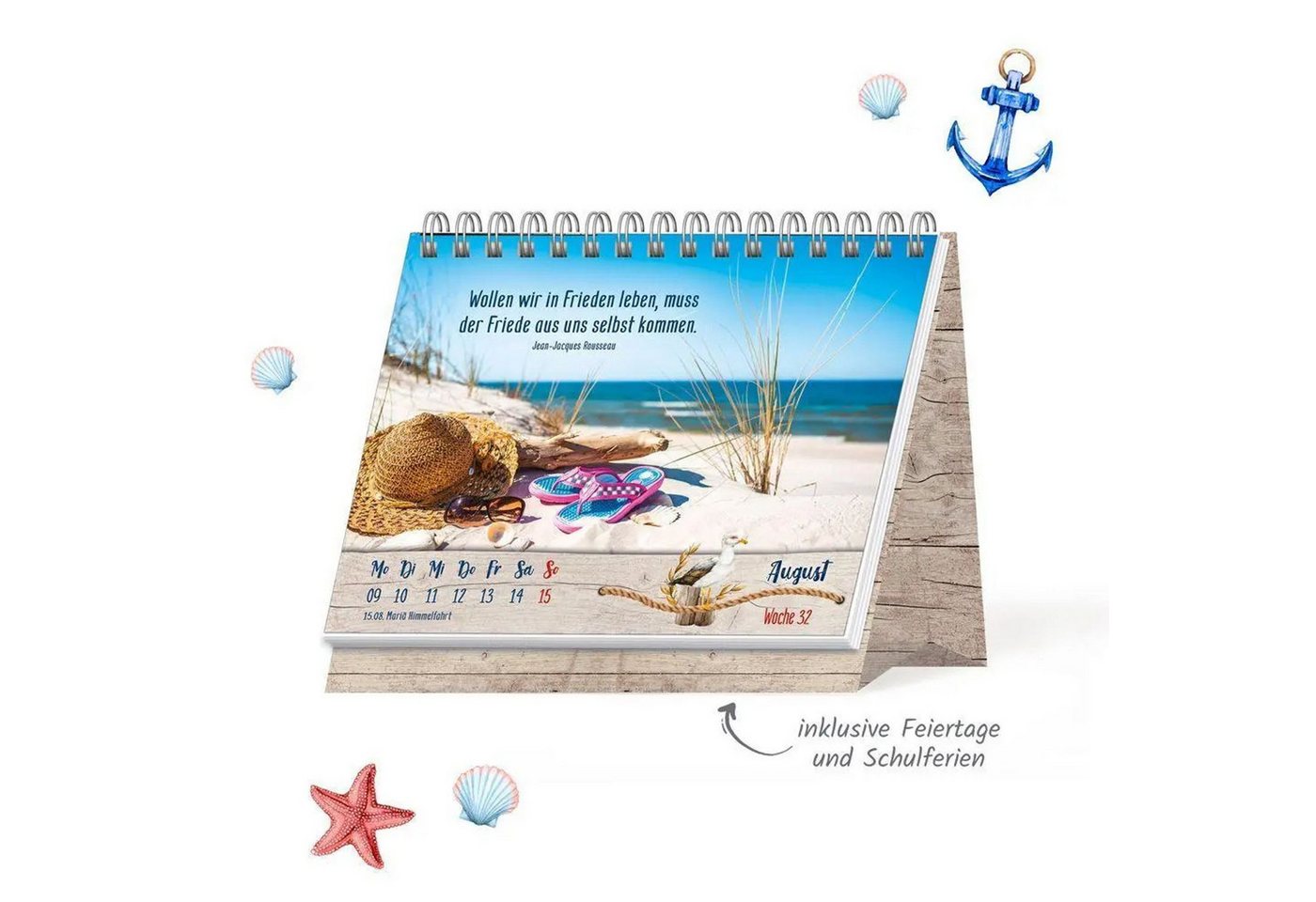 Trötsch Verlag Tischkalender TRÖTSCH - Aufstellwochenkalender Maritime Momente 2027 – Bild 4 von 4