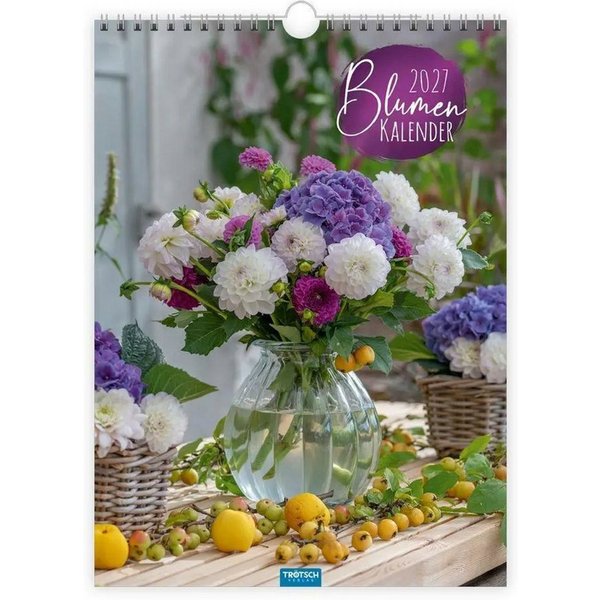 Trötsch Verlag Wandkalender TRÖTSCH - Classickalender Blumenkalender 2027