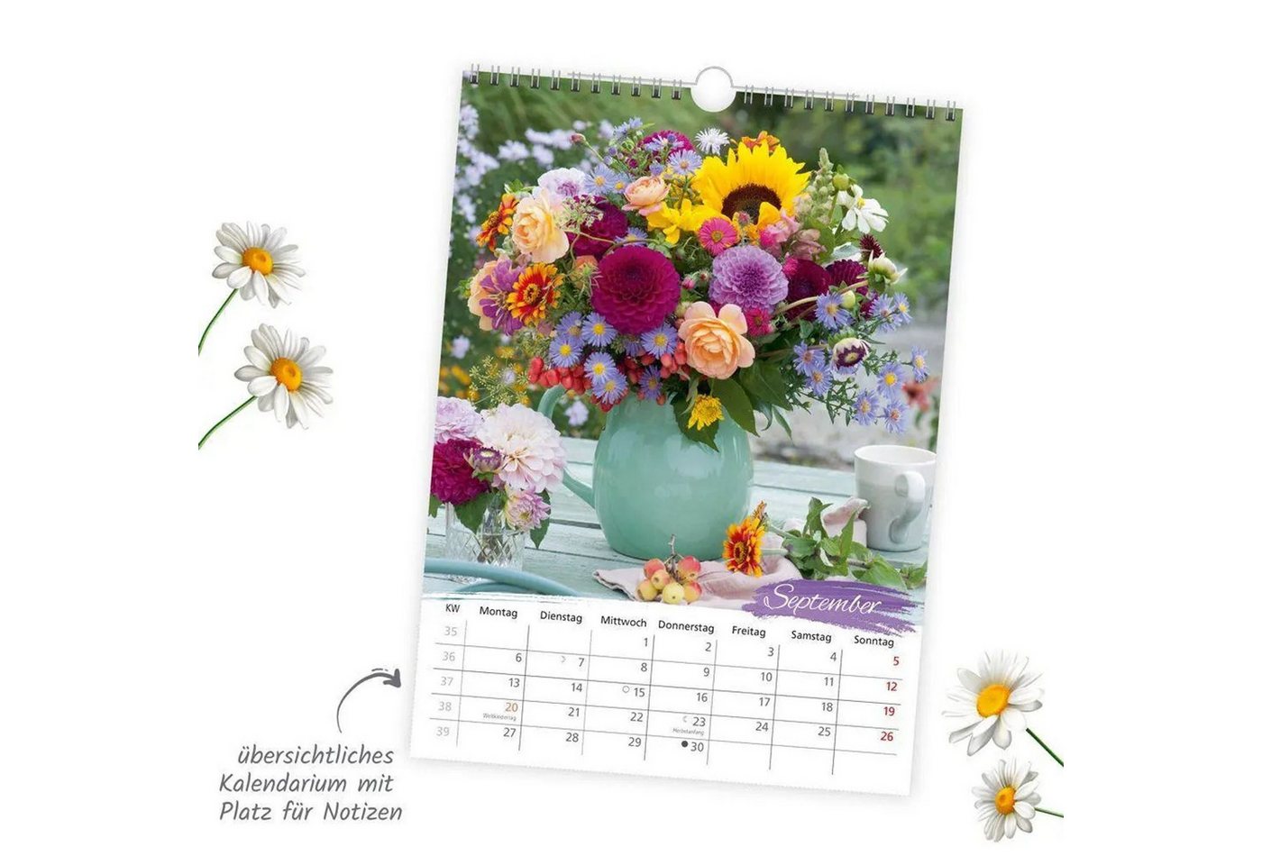 Trötsch Verlag Wandkalender TRÖTSCH - Classickalender Blumenkalender 2027 – Bild 3 von 5