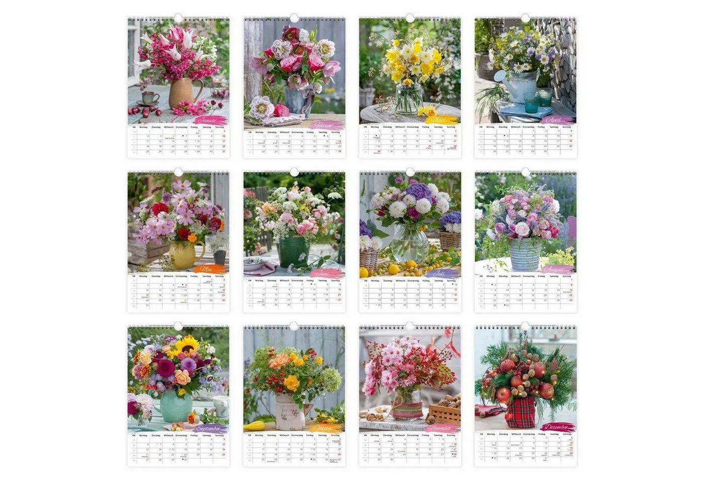 Trötsch Verlag Wandkalender TRÖTSCH - Classickalender Blumenkalender 2027 – Bild 5 von 5