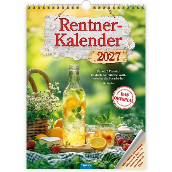 Trötsch Verlag Wandkalender TRÖTSCH - Classickalender Rentnerkalender 2027