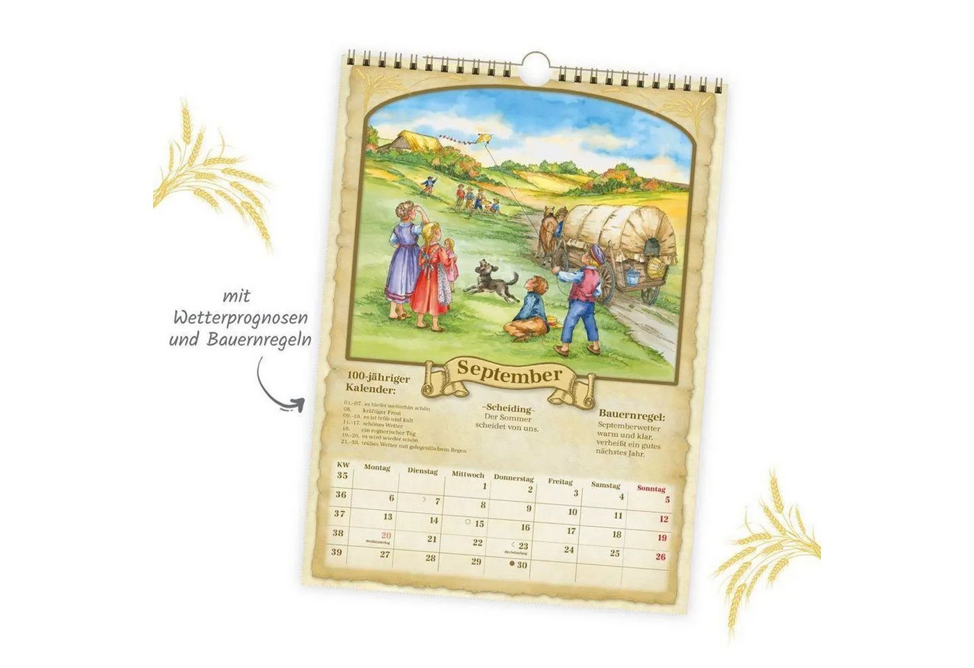 Trötsch Verlag Wandkalender TRÖTSCH - Classickalender Der 100-jährige Kalender 2027 – Bild 3 von 5