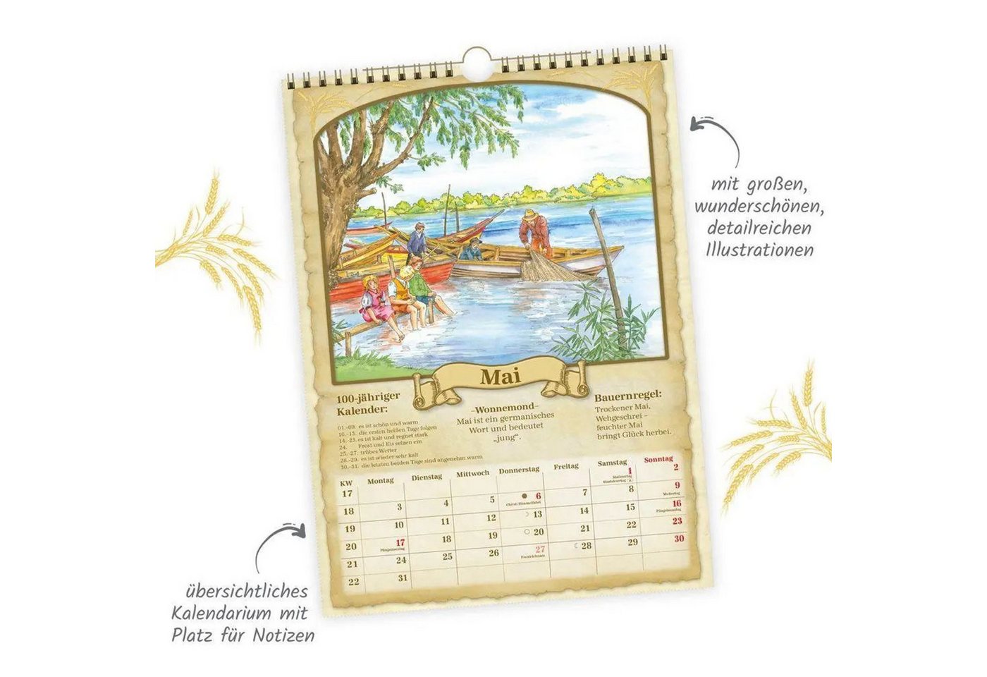 Trötsch Verlag Wandkalender TRÖTSCH - Classickalender Der 100-jährige Kalender 2027 – Bild 4 von 5