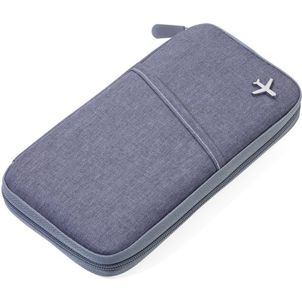 TROIKA Dokumententasche SAFE FLIGHT – Etui mit RFID-Schutz vor Datendiebstahl, 12 Fächer (1-tlg., 24,3 x 13,3 x 2,2 cm), für Reisepass, Tickets & Ausweise – Rei