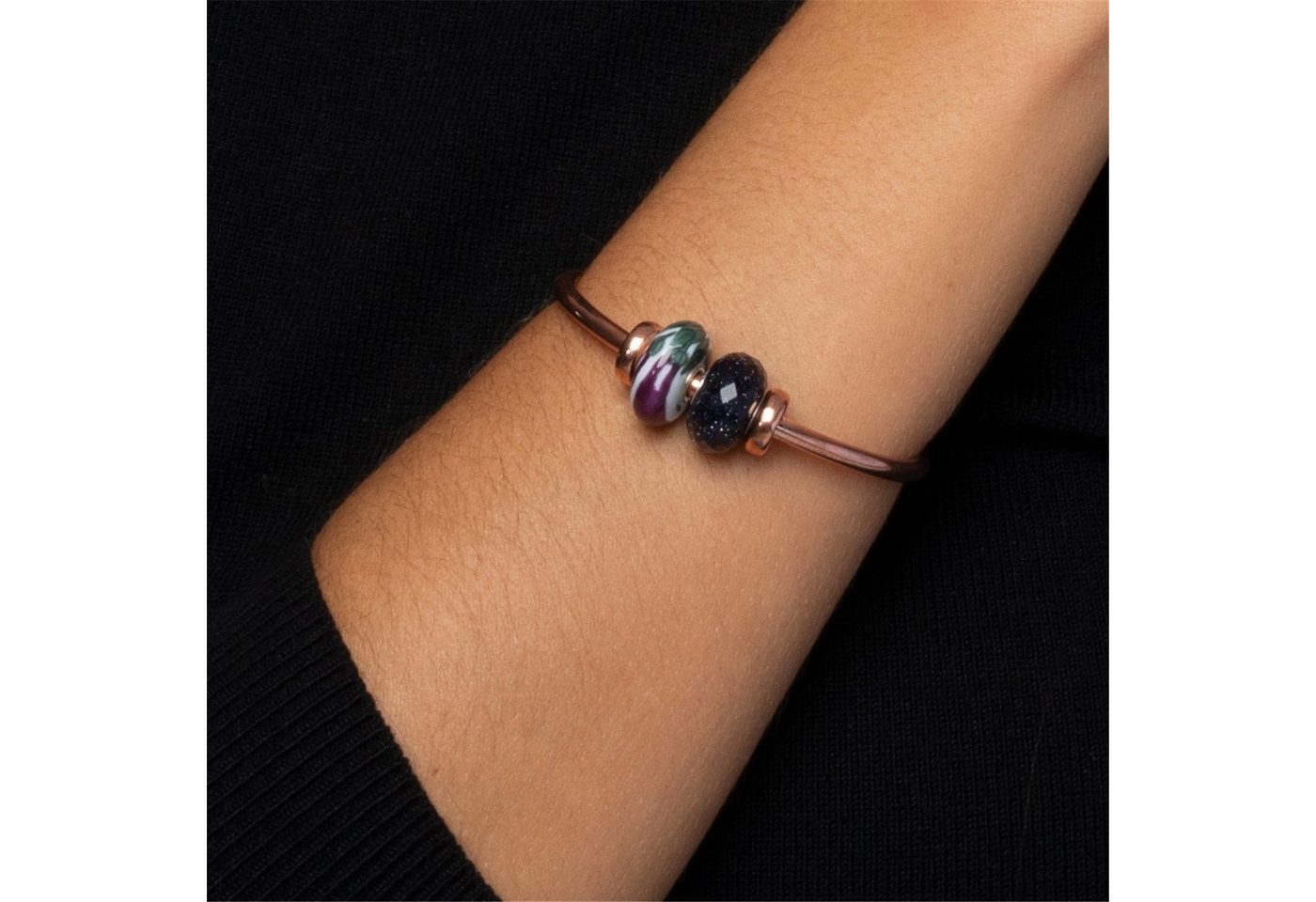 Trollbeads Armspange Armspange mit Spacern, kupfer, TCUBO-00088 – Bild 3 von 5