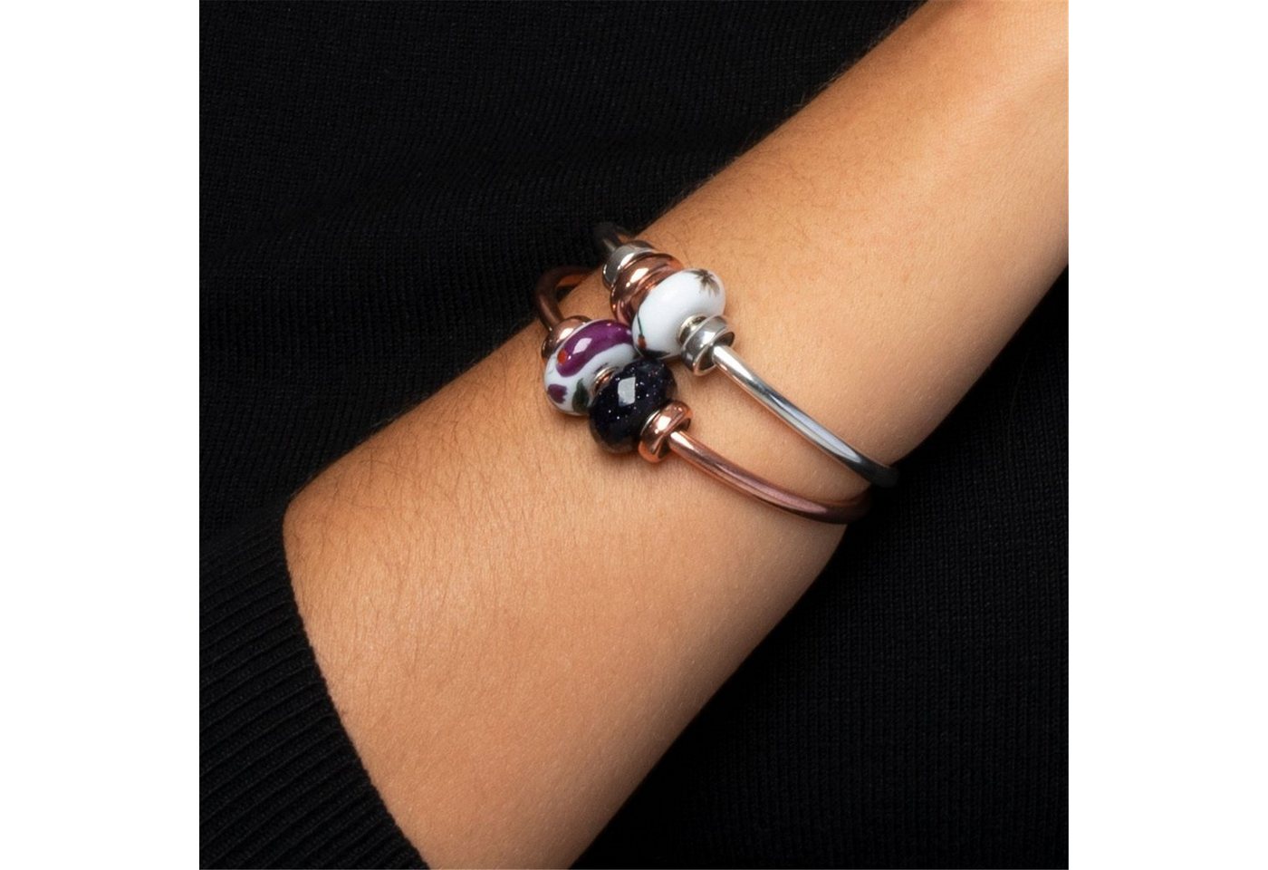 Trollbeads Armspange Armspange mit Spacern, kupfer, TCUBO-00088 – Bild 5 von 5