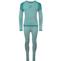 TROLLKIDS Kids Hemsedal Baselayer Set, Größe 110 in Grün