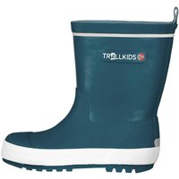 TROLLKIDS Kids Lysefjord Rubber Boots, Größe 34 in Blau