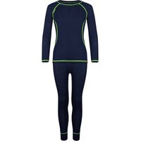 TROLLKIDS Kids Merino Baselayer Set, Größe 92 in Blau