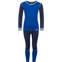 TROLLKIDS Kids Merino Baselayer Set II, Größe 128 in Blau