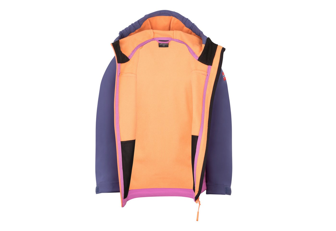 TROLLKIDS Softshelljacke Girls Kristiansand Jacket XT wasserabweisend, mit zwei Hüfttaschen mit Reißverschluss – Bild 4 von 4
