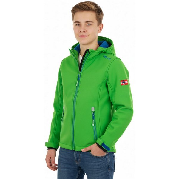 TROLLKIDS Softshelljacke Kids Trollfjord Jacket Langarm-Design, mit Reißverschluss, wärmeisolierend