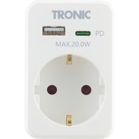 TRONIC® USB-Steckdosen-Adapter (Weiß)