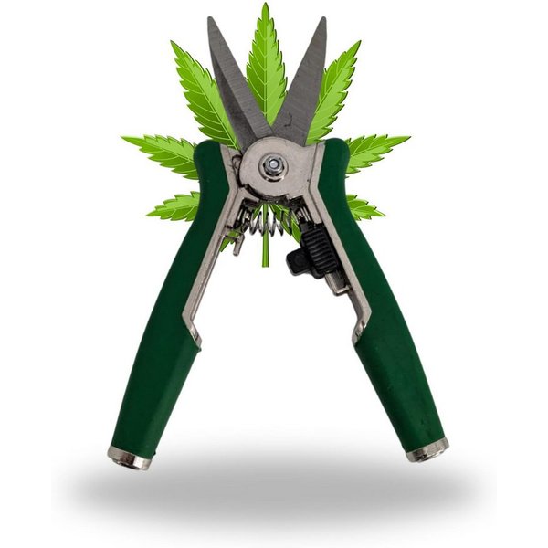 TronicXL Gartenschere Grow Ernteschere Gartenschere Schere für Growbox Zelt Trimmen ernte, (1-tlg), Grower Zubehör für Growschrank Growzelt Komplettset