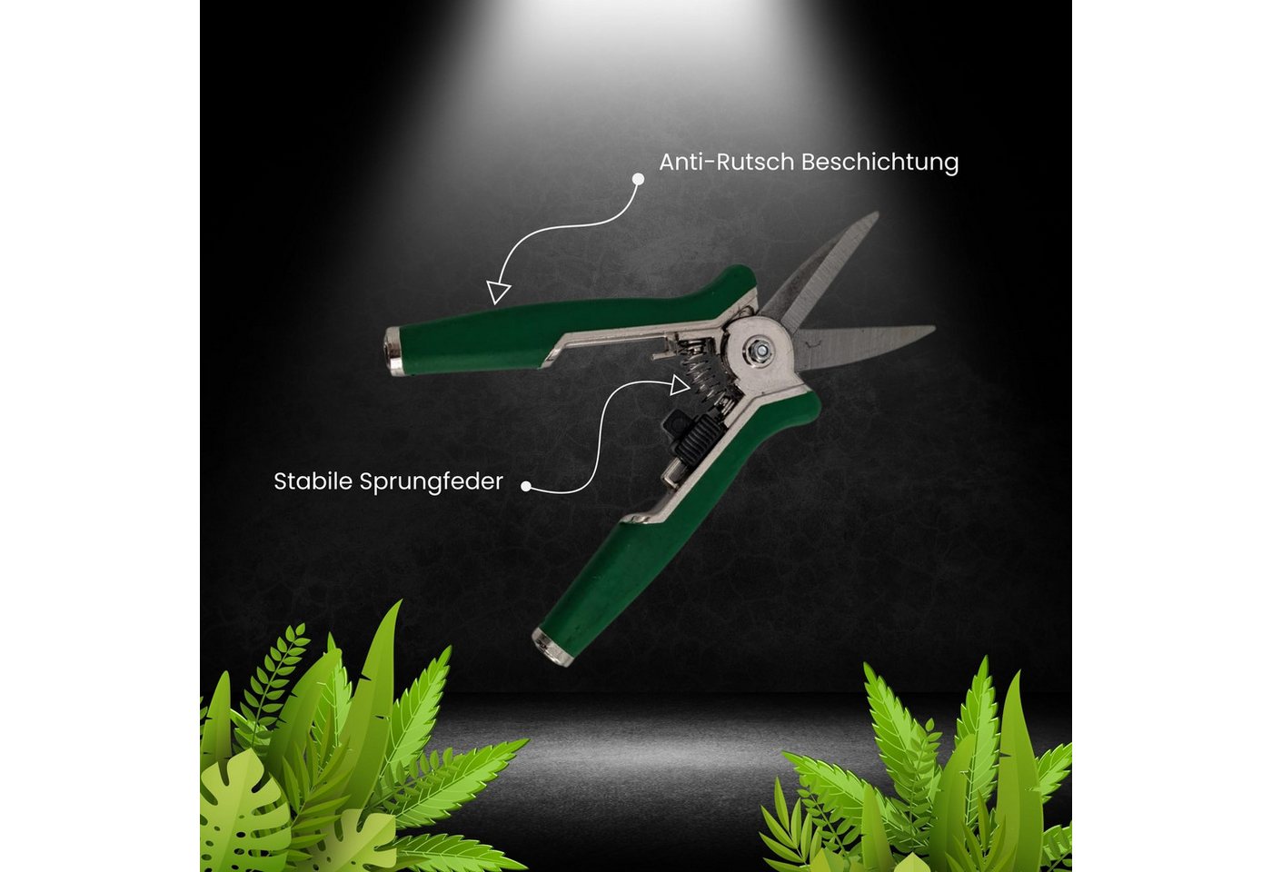 TronicXL Gartenschere Grow Ernteschere Gartenschere Schere für Growbox Zelt Trimmen ernte, (1-tlg), Grower Zubehör für Growschrank Growzelt Komplettset – Bild 3 von 5